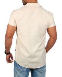 hellbeige Kurzarmhemd von Carisma