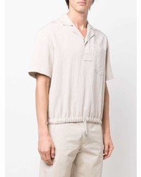 hellbeige Kurzarmhemd von Z Zegna