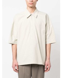 hellbeige Kurzarmhemd von Jil Sander