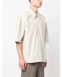 hellbeige Kurzarmhemd von Jil Sander