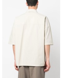 hellbeige Kurzarmhemd von Jil Sander