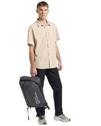 hellbeige Kurzarmhemd von Jack Wolfskin