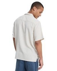 hellbeige Kurzarmhemd von Quiksilver
