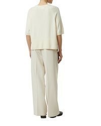 hellbeige Kurzarmpullover von comma casual identity