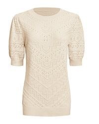 hellbeige Kurzarmpullover von Imily Bela