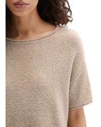 hellbeige Kurzarmpullover von Marc O'Polo