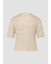 hellbeige Kurzarmpullover von s.Oliver