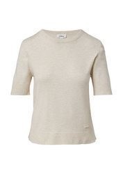 hellbeige Kurzarmpullover von s.Oliver