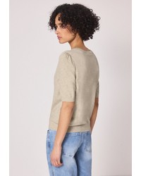 hellbeige Kurzarmpullover von STREET ONE