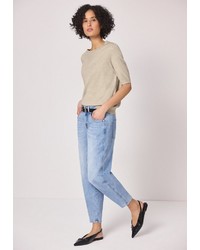 hellbeige Kurzarmpullover von STREET ONE