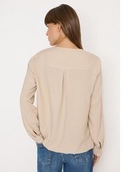 hellbeige Langarmbluse von Cecil