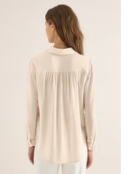 hellbeige Langarmbluse von Cecil