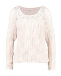 hellbeige Langarmbluse von Cream