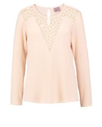 hellbeige Langarmbluse von Vero Moda