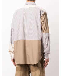 hellbeige Langarmhemd mit Flicken von Engineered Garments