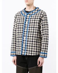 hellbeige Langarmhemd mit Hahnentritt-Muster von Clot