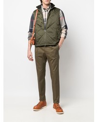 hellbeige Langarmhemd mit Schottenmuster von Barbour