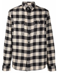 hellbeige Langarmhemd mit Vichy-Muster von Ralph Lauren RRL