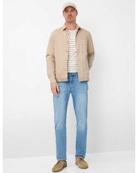 hellbeige Langarmhemd von Brax