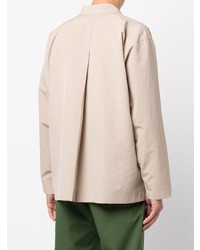 hellbeige Langarmhemd von Homme Plissé Issey Miyake