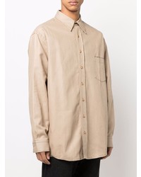 hellbeige Langarmhemd von Acne Studios