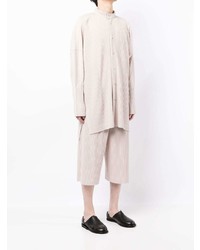 hellbeige Langarmhemd von Homme Plissé Issey Miyake