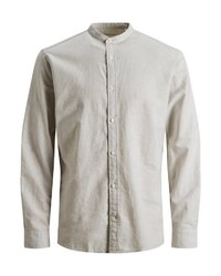 hellbeige Langarmhemd von Jack & Jones