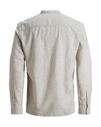 hellbeige Langarmhemd von Jack & Jones