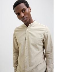 hellbeige Langarmhemd von Jack & Jones