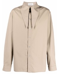 hellbeige Langarmhemd von Lemaire
