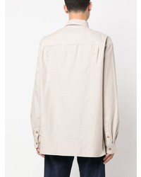 hellbeige Langarmhemd von A.P.C.