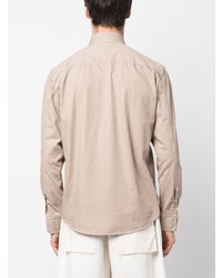 hellbeige Langarmhemd von Zegna