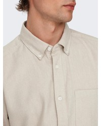 hellbeige Langarmhemd von ONLY & SONS