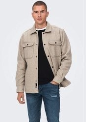 hellbeige Langarmhemd von ONLY & SONS