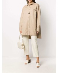 hellbeige Langarmhemd von Lanvin