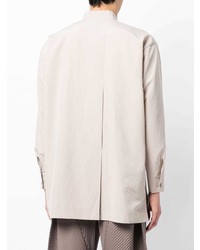 hellbeige Langarmhemd von Homme Plissé Issey Miyake