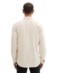 hellbeige Langarmhemd von Tom Tailor