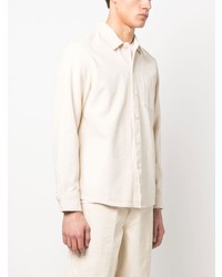 hellbeige Langarmhemd von A.P.C.