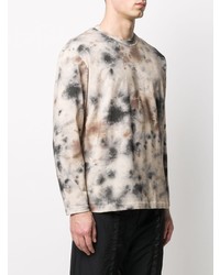 hellbeige Mit Batikmuster Langarmshirt von A-Cold-Wall*