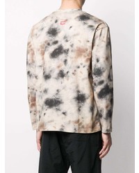 hellbeige Mit Batikmuster Langarmshirt von A-Cold-Wall*