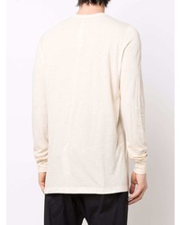 hellbeige Langarmshirt von Rick Owens