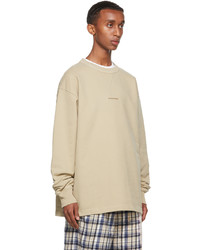 hellbeige Langarmshirt von Acne Studios