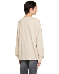 hellbeige Langarmshirt von Acne Studios