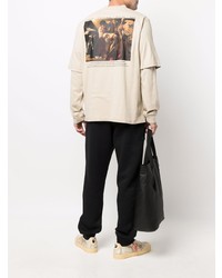 hellbeige Langarmshirt von Off-White