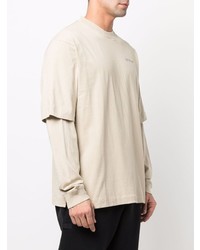 hellbeige Langarmshirt von Off-White