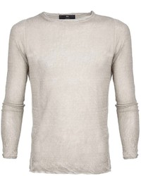 hellbeige Langarmshirt von Daniele Alessandrini