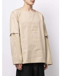 hellbeige Langarmshirt von Jil Sander