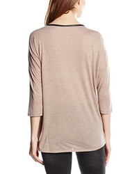 hellbeige Langarmshirt von Fransa