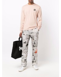 hellbeige Langarmshirt von Stone Island