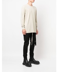 hellbeige Langarmshirt von Rick Owens DRKSHDW